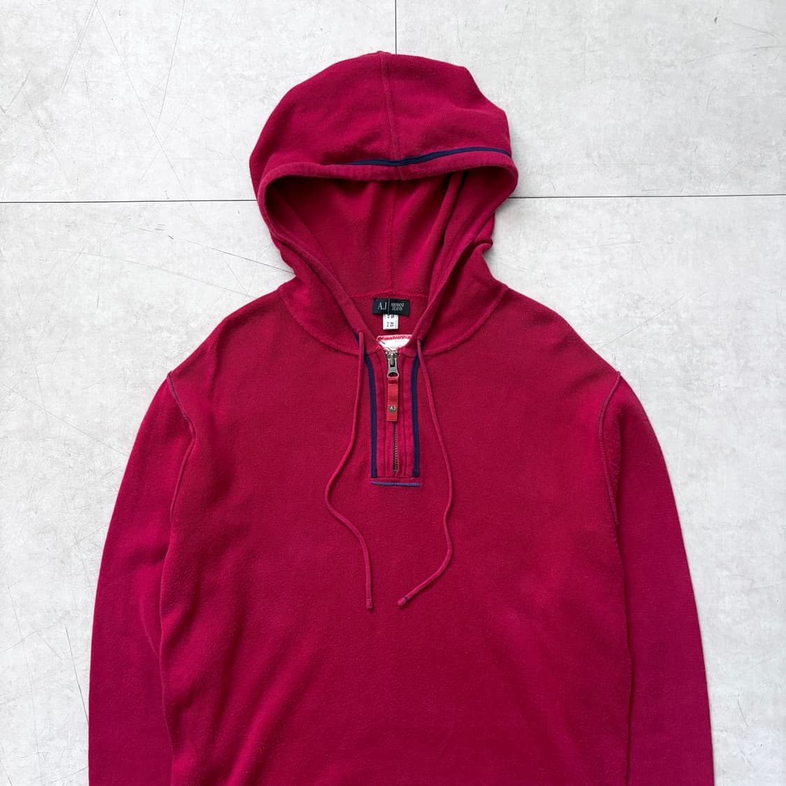 ARMANI JEANS 코튼 지퍼 후디 상품이미지3