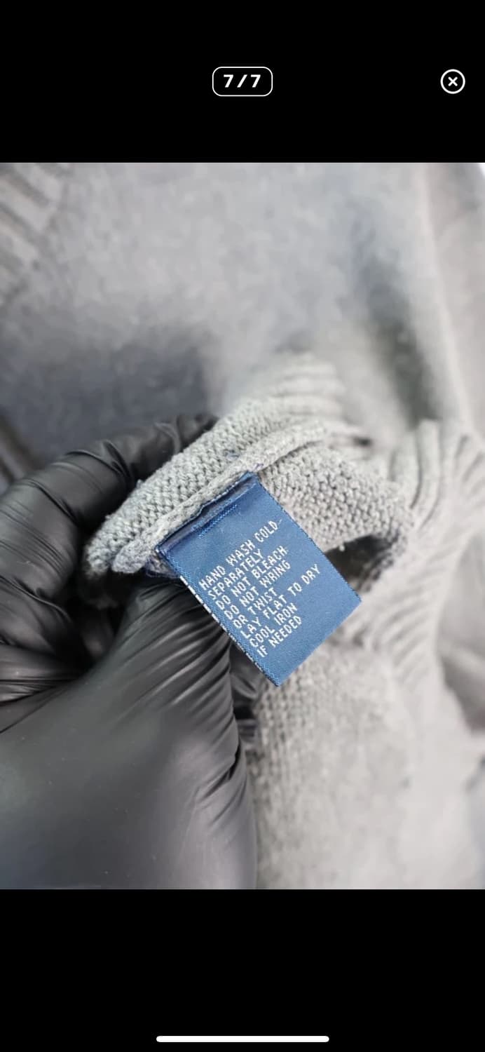 폴로 랄프로렌 반집업 니트 차콜 XL 상품이미지4