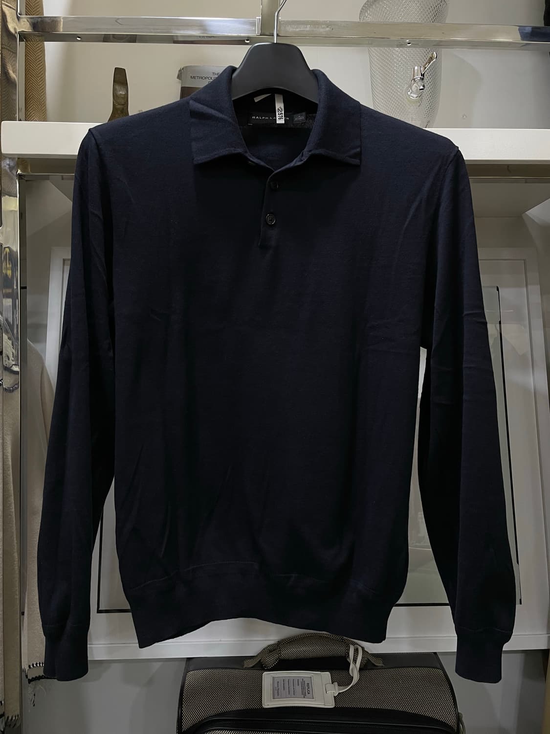 폴로랄프로렌(블랙라벨)/블랙 카라니트티 상품이미지1