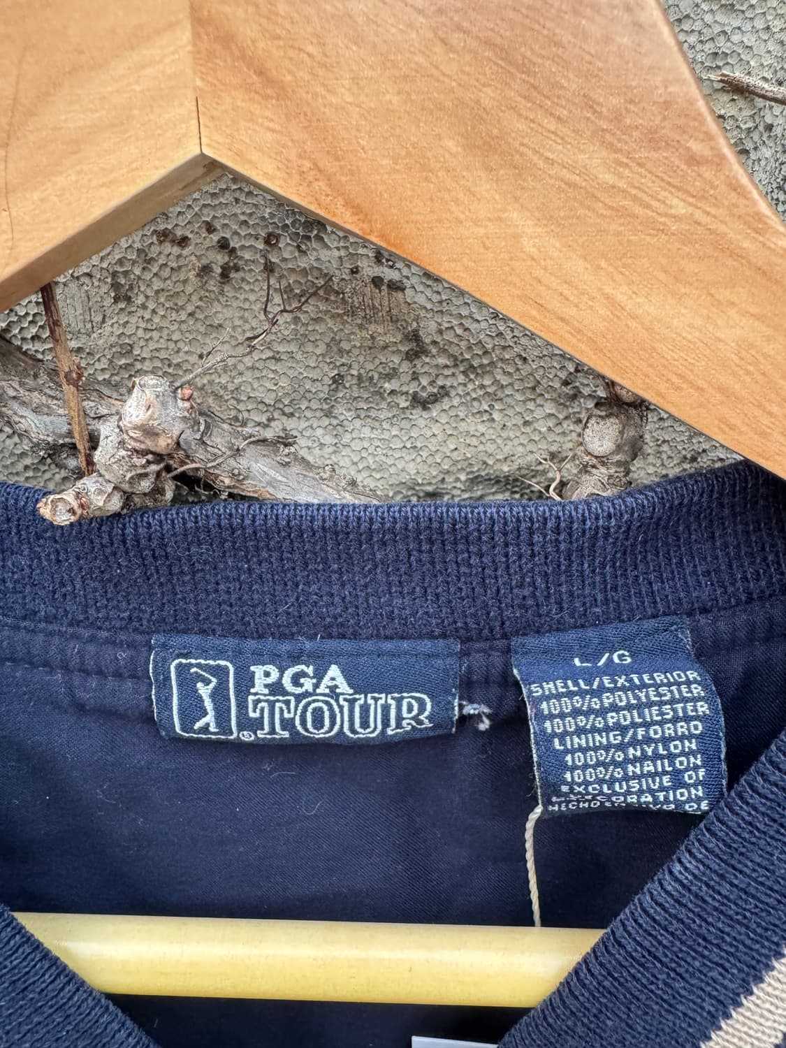 Pga tour 빈티지 스포츠 골프 웜업 져지 바람막이 네이비 상품이미지4