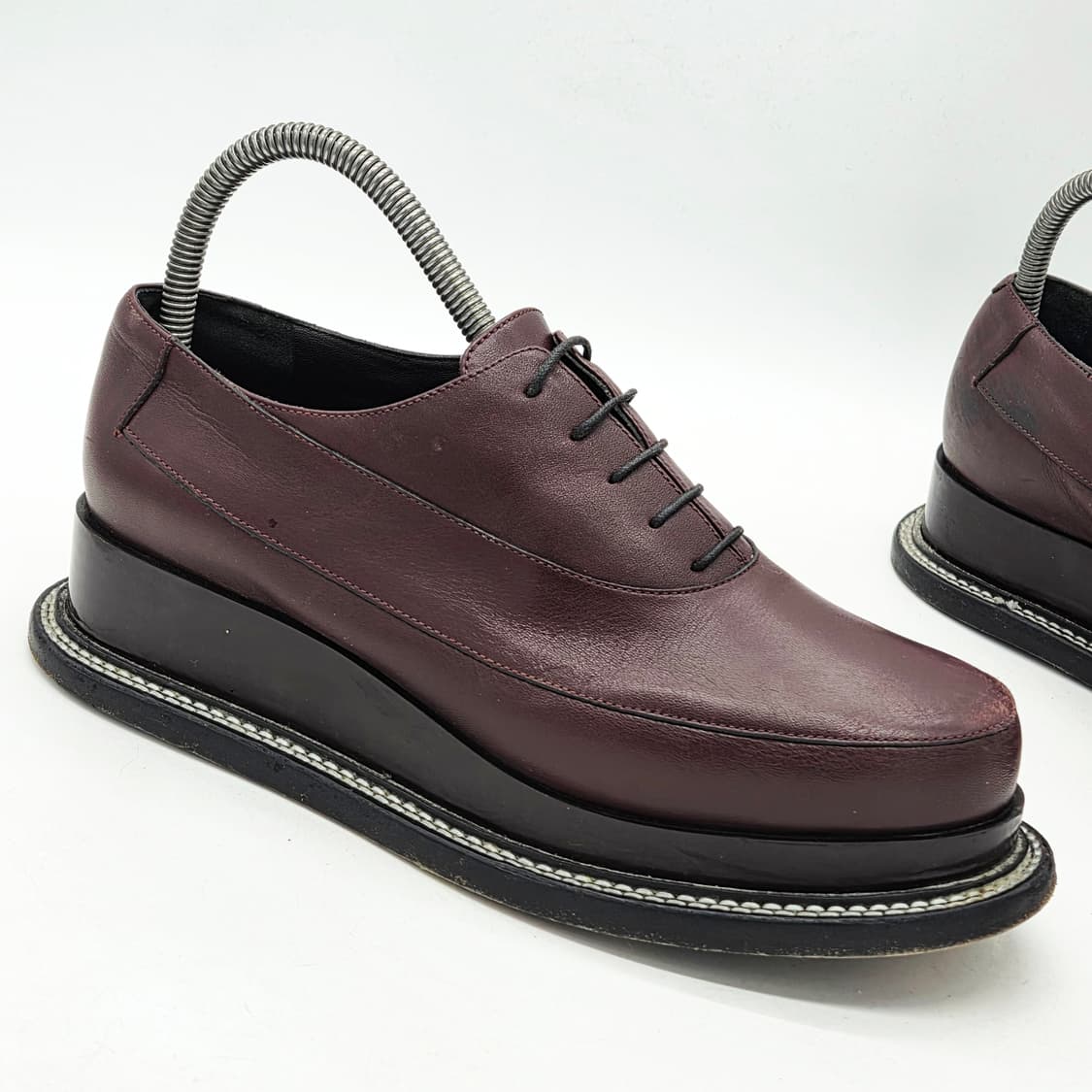 질샌더 우먼스 레이스업 슈즈 버건디 (39) 상품이미지6