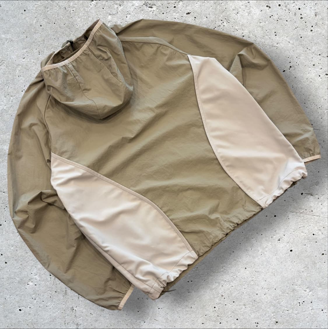 [M] 로어즈 LORES 후드 바람막이 자켓 베이지 D890 상품이미지2