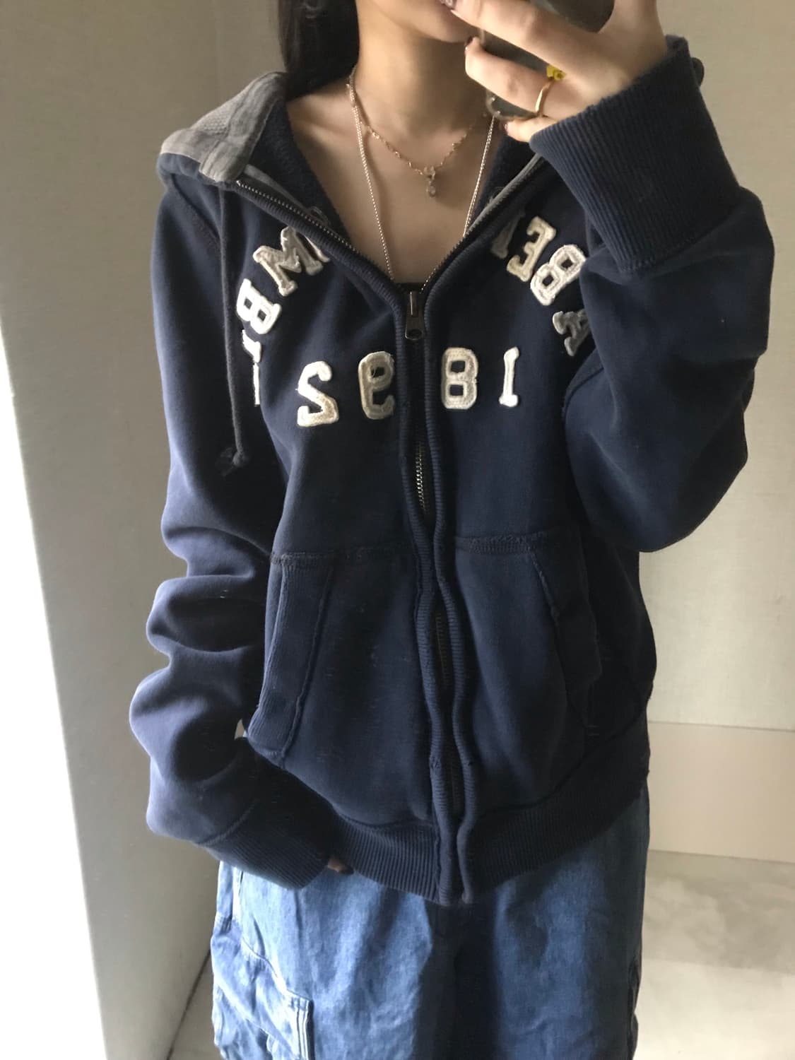 아베크롬비 네이비 후드집업 상품이미지4