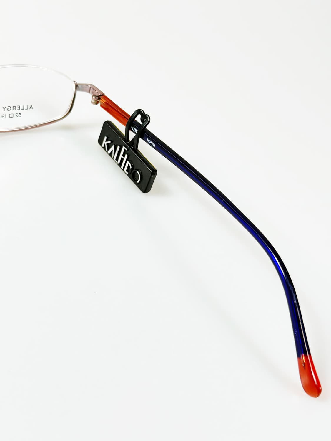 90s KALEIDO 스퀘어 하프 언더림 빈티지 안경 상품이미지6