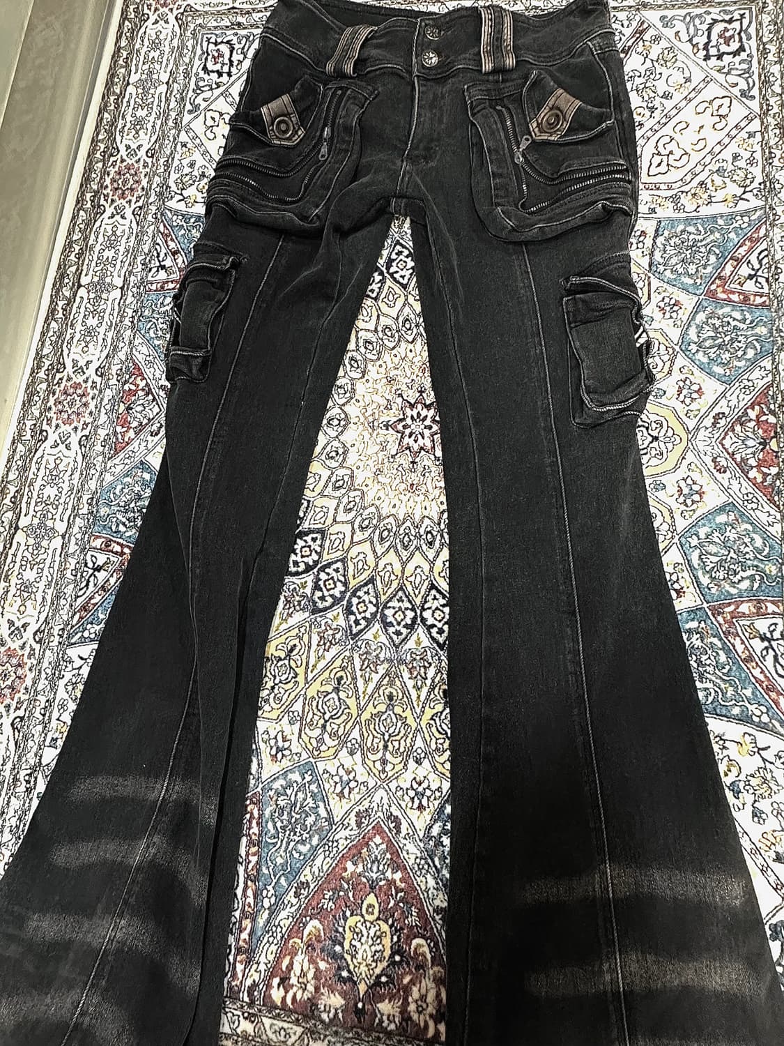 Flowers birds Market 멀티 포켓 부츠컷 데님 상품이미지9