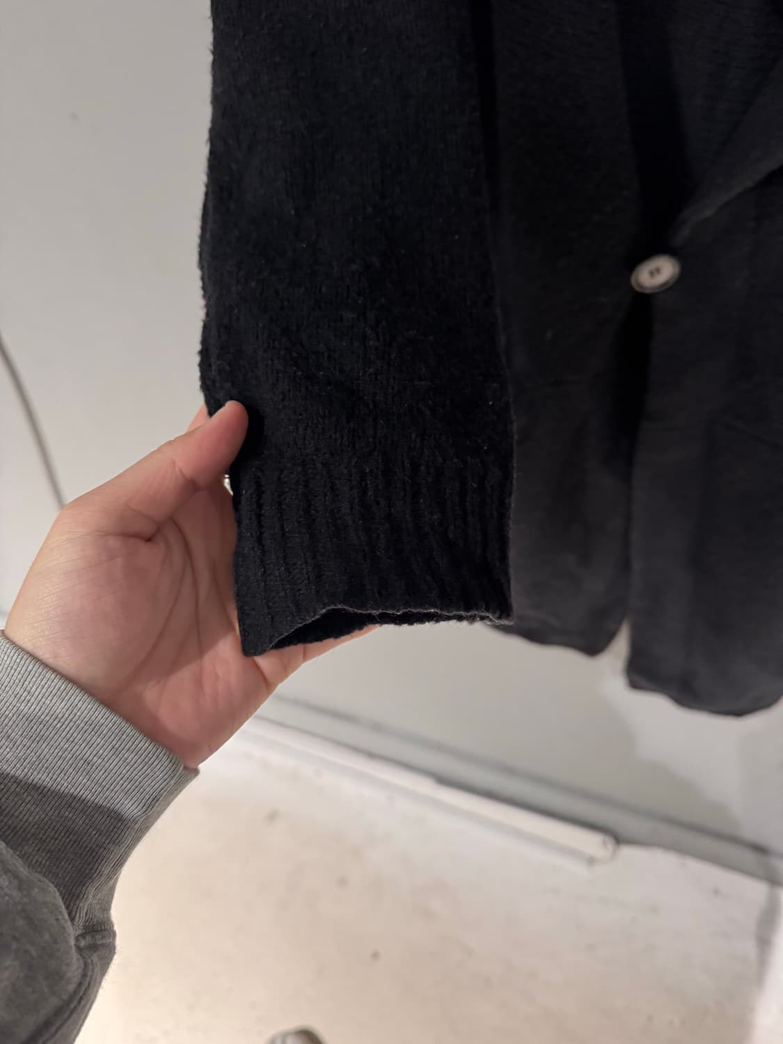 Zucca 주카 비대칭 울 니트 가디건코트  상품이미지7