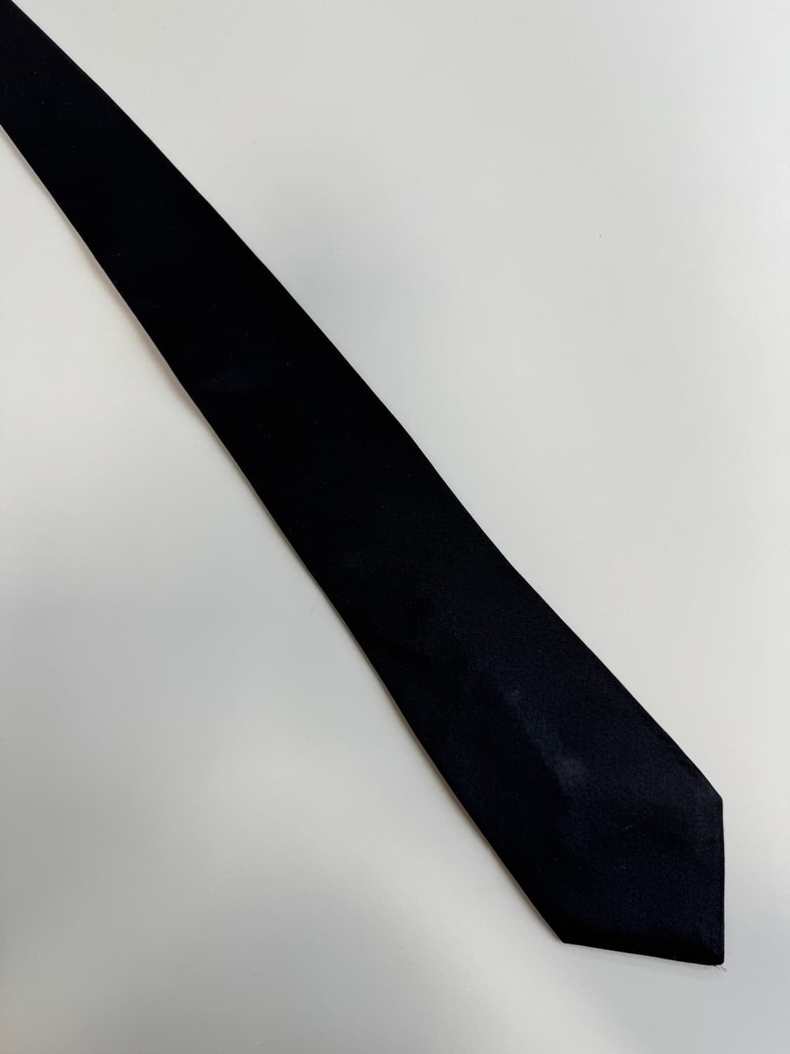 빈티지 블랙 실크 넥타이 8.5cm 상품이미지2