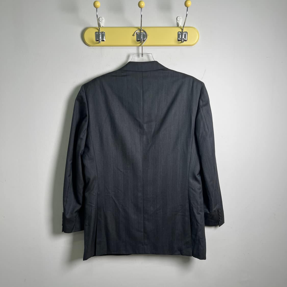 버버리 블랙라벨 차콜 테일러드 싱글 블레이저 L 상품이미지2