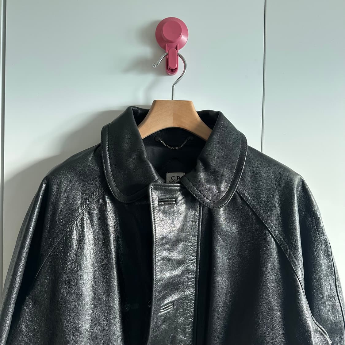 CP컴퍼니 고트스킨 라운드카라 레더자켓 상품이미지6