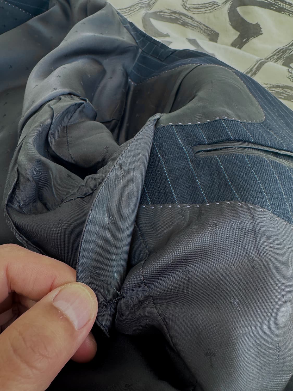 일본 타케오 키쿠치 스컬쳐 울 3버튼 더블벤트 수트자켓/슬림핏 L-XL 상품이미지8