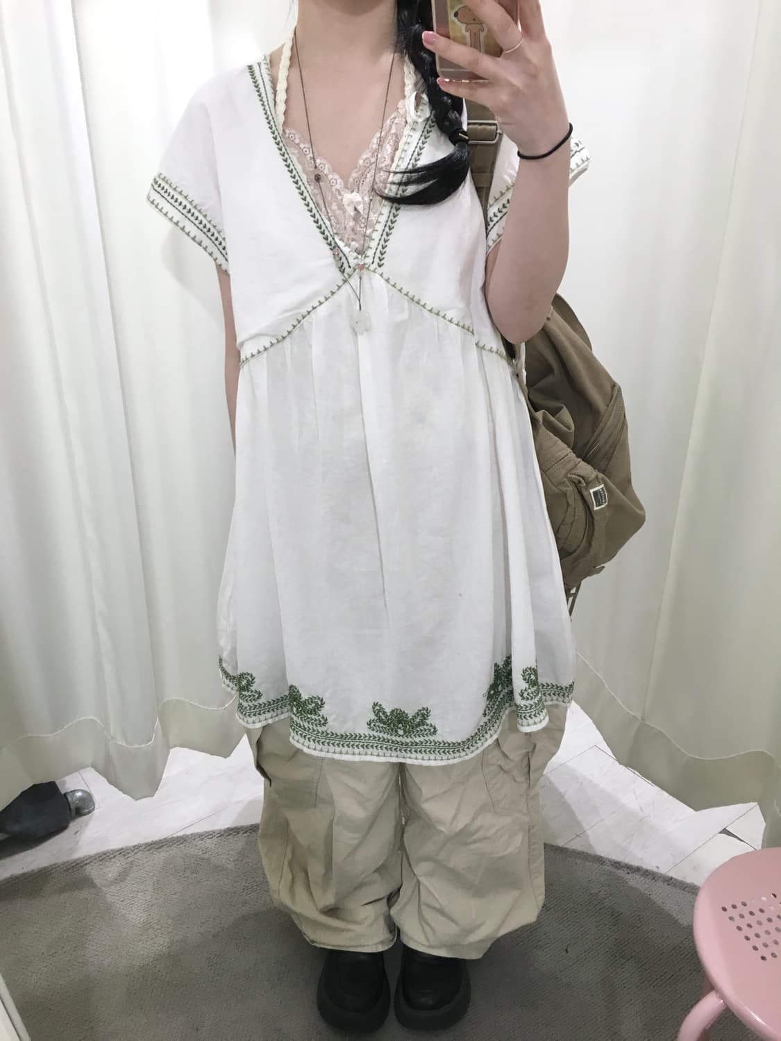 hagumi Embroidered dress 상품이미지3