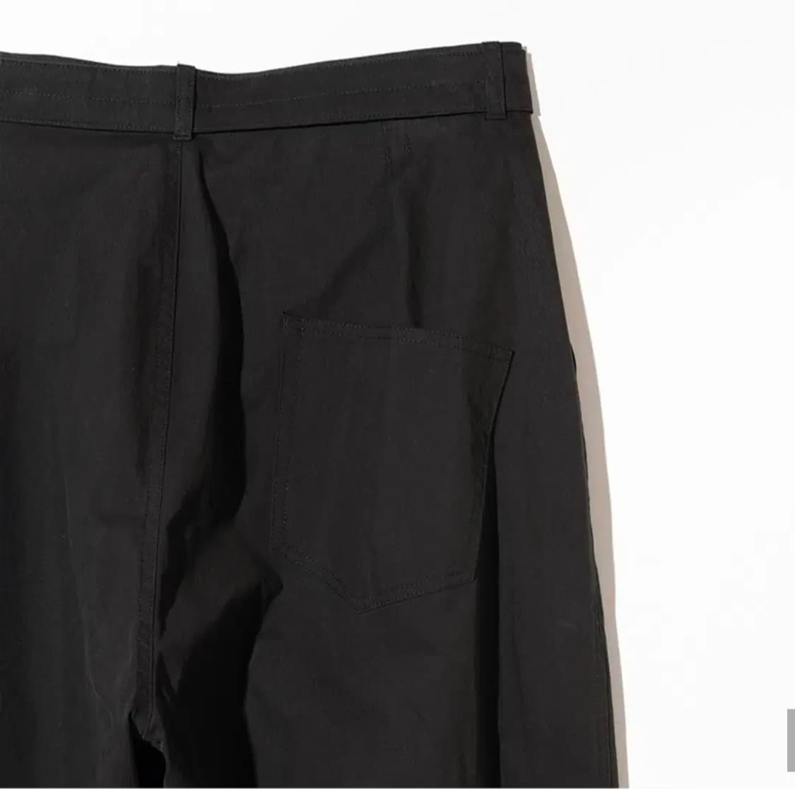 로드존그레이 벨티드 와이드 코튼 팬츠 L 상품이미지3