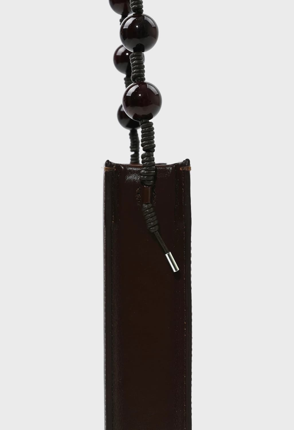 로우클래식 비즈 핸들백 브라운 (소가죽) 상품이미지3