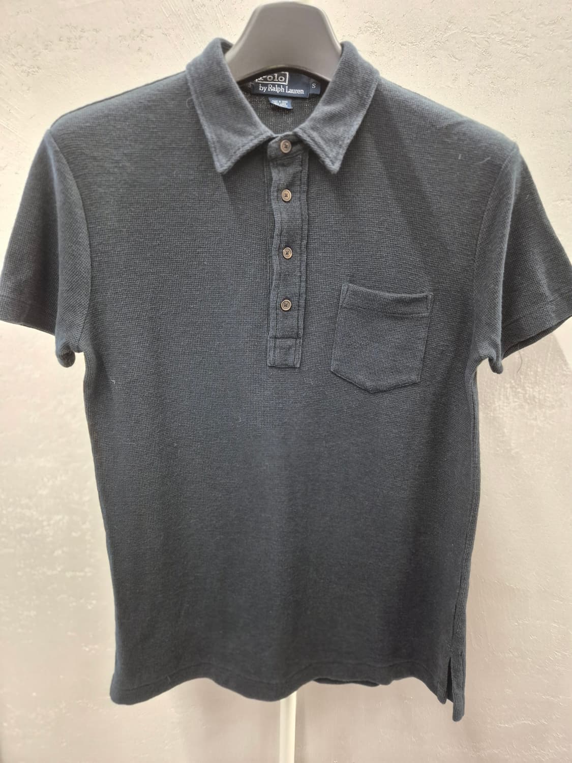 폴로 랄프로렌 와플 카라티 블랙 S 상품이미지2