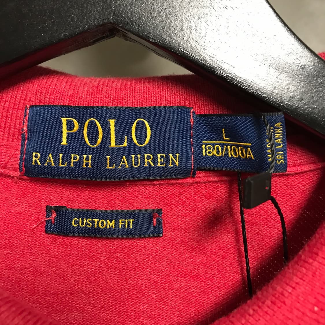 폴로 랄프로렌 PK 긴팔 카라티 레드 L 상품이미지5