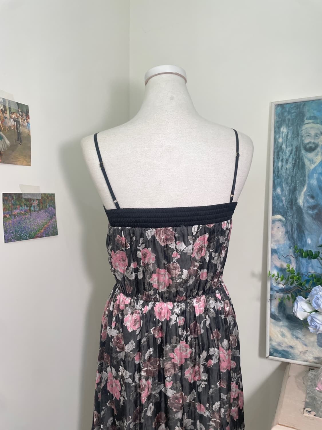 black watercolor flower waist banding mi 상품이미지4