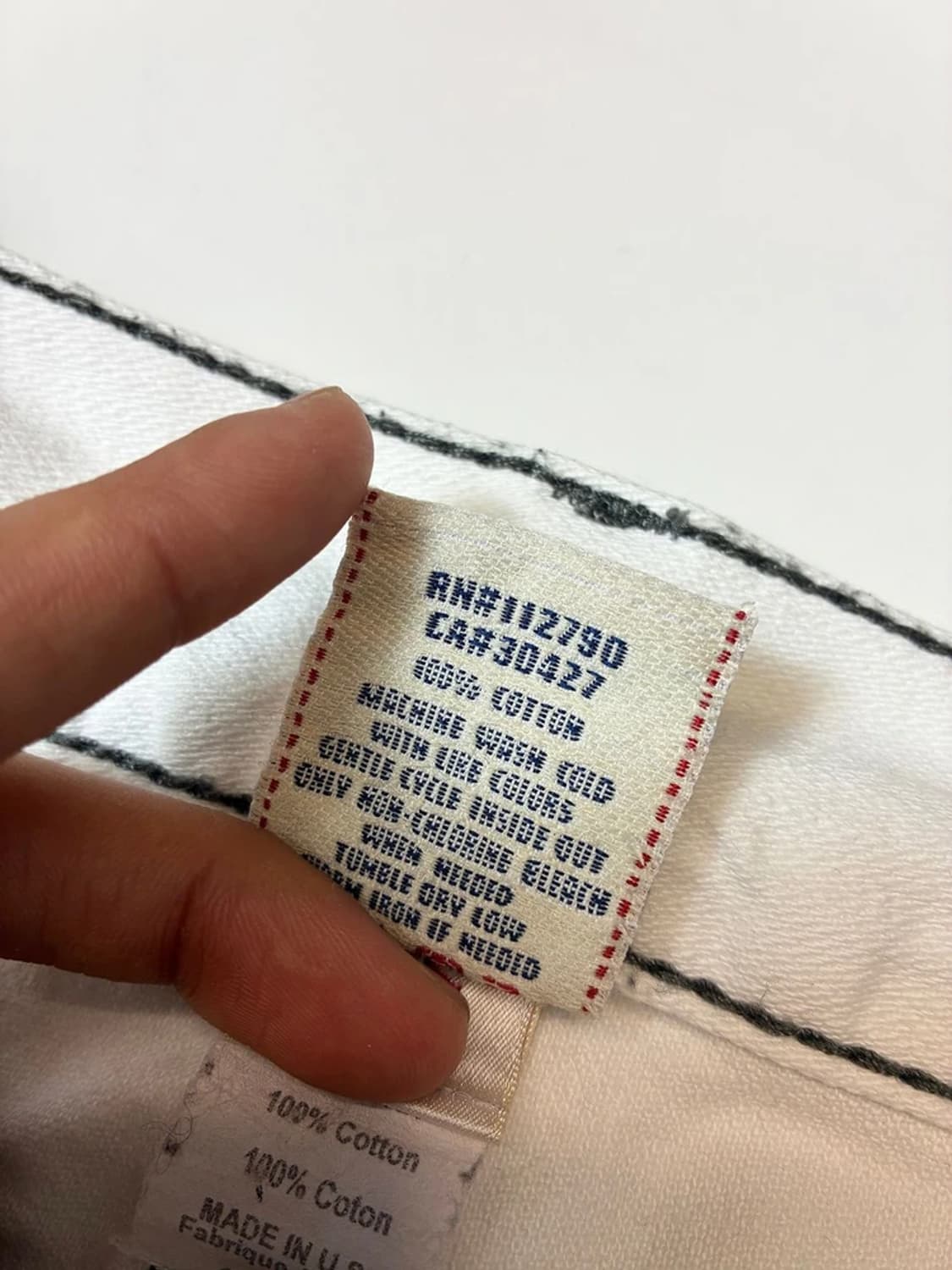 트루릴리젼 00s y2k USA 세미 부츠컷 데님 팬츠 PN8379 상품이미지8