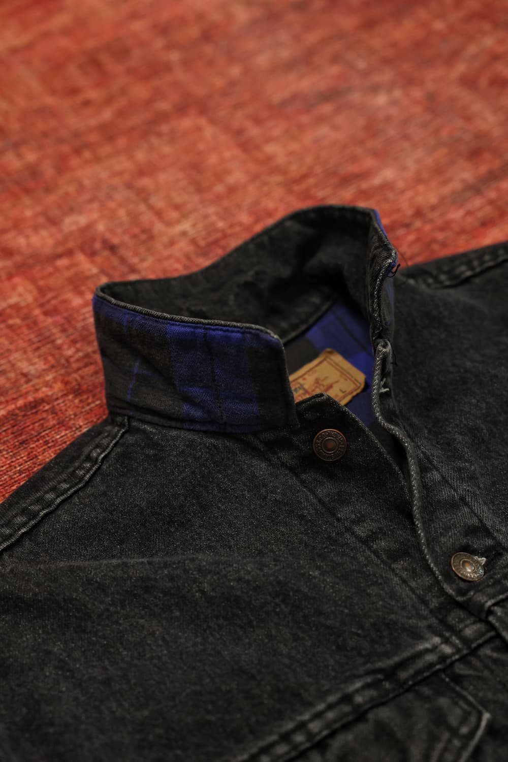 80s 빈티지 리바이스 흑청 트러커자켓 판매 상품이미지6