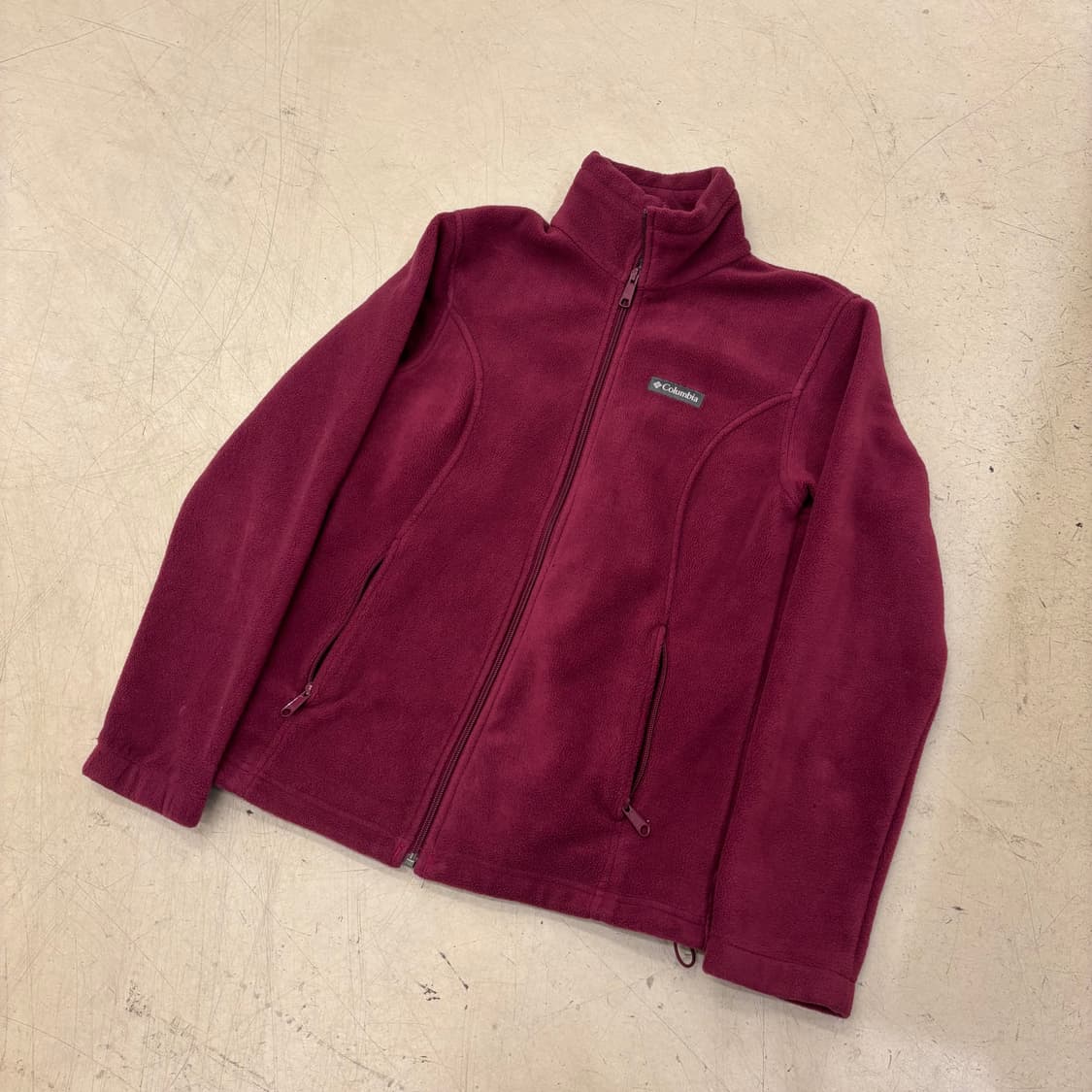 컬럼비아 버건디 플리스 자켓 상품이미지1