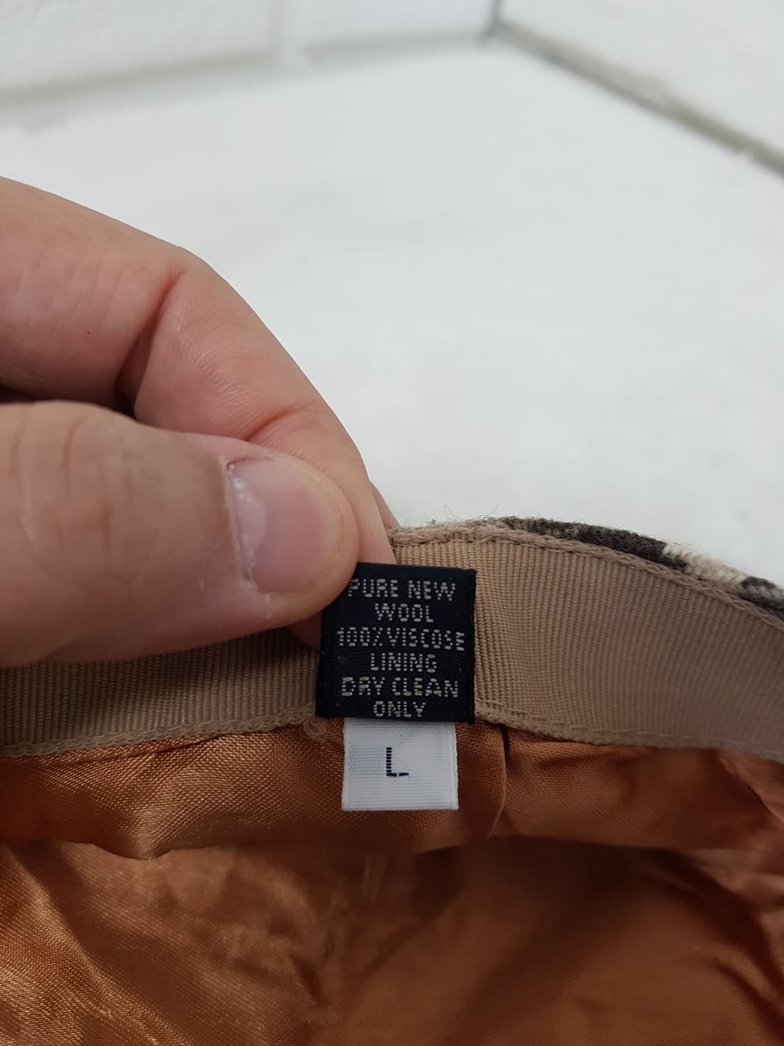 [L/58/정품] 버버리 빈티지 체크 남성 울 헌팅캡 상품이미지8