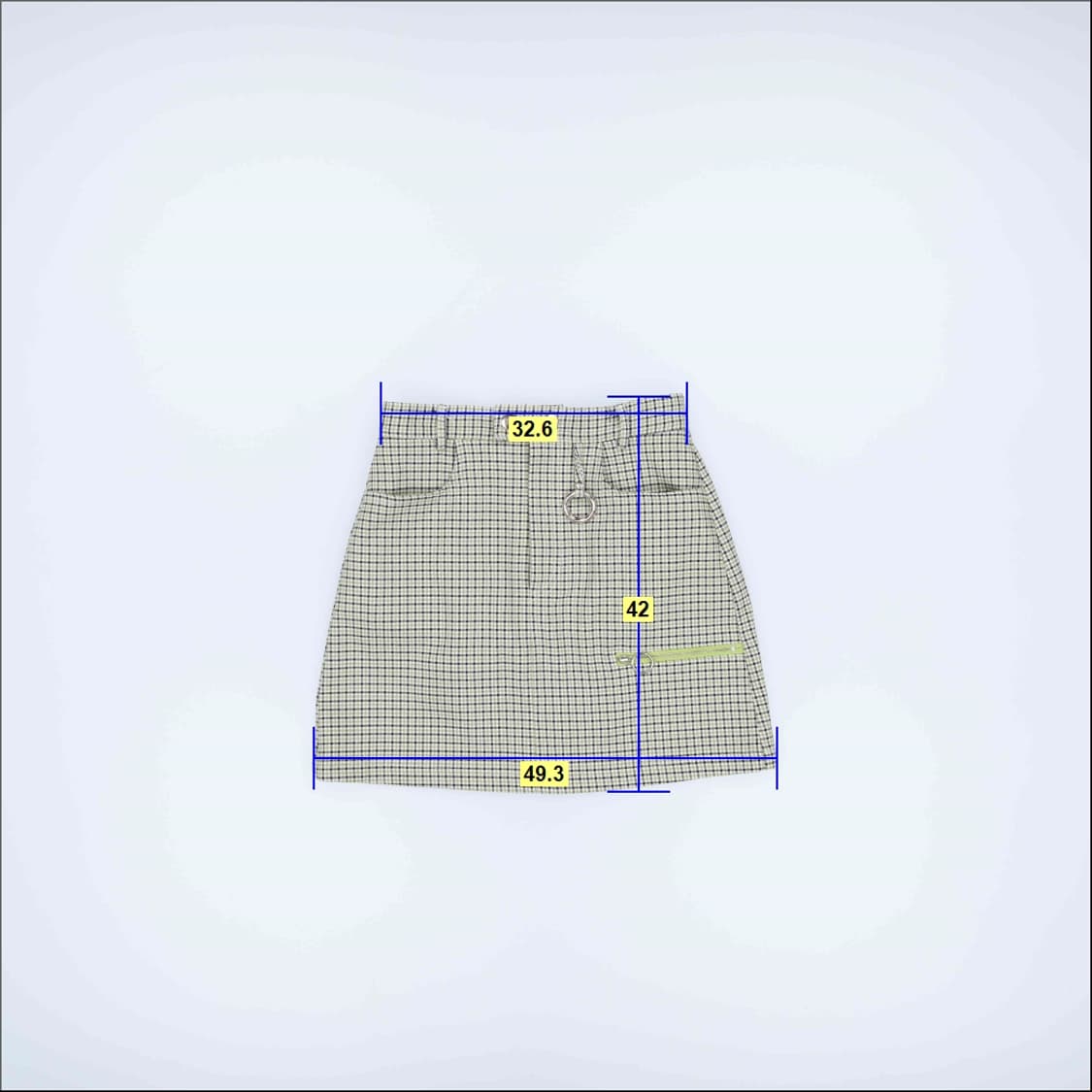 [M] OIOI 오아이오아이 여성 체크 치마 미니스커트 0102H2 상품이미지8