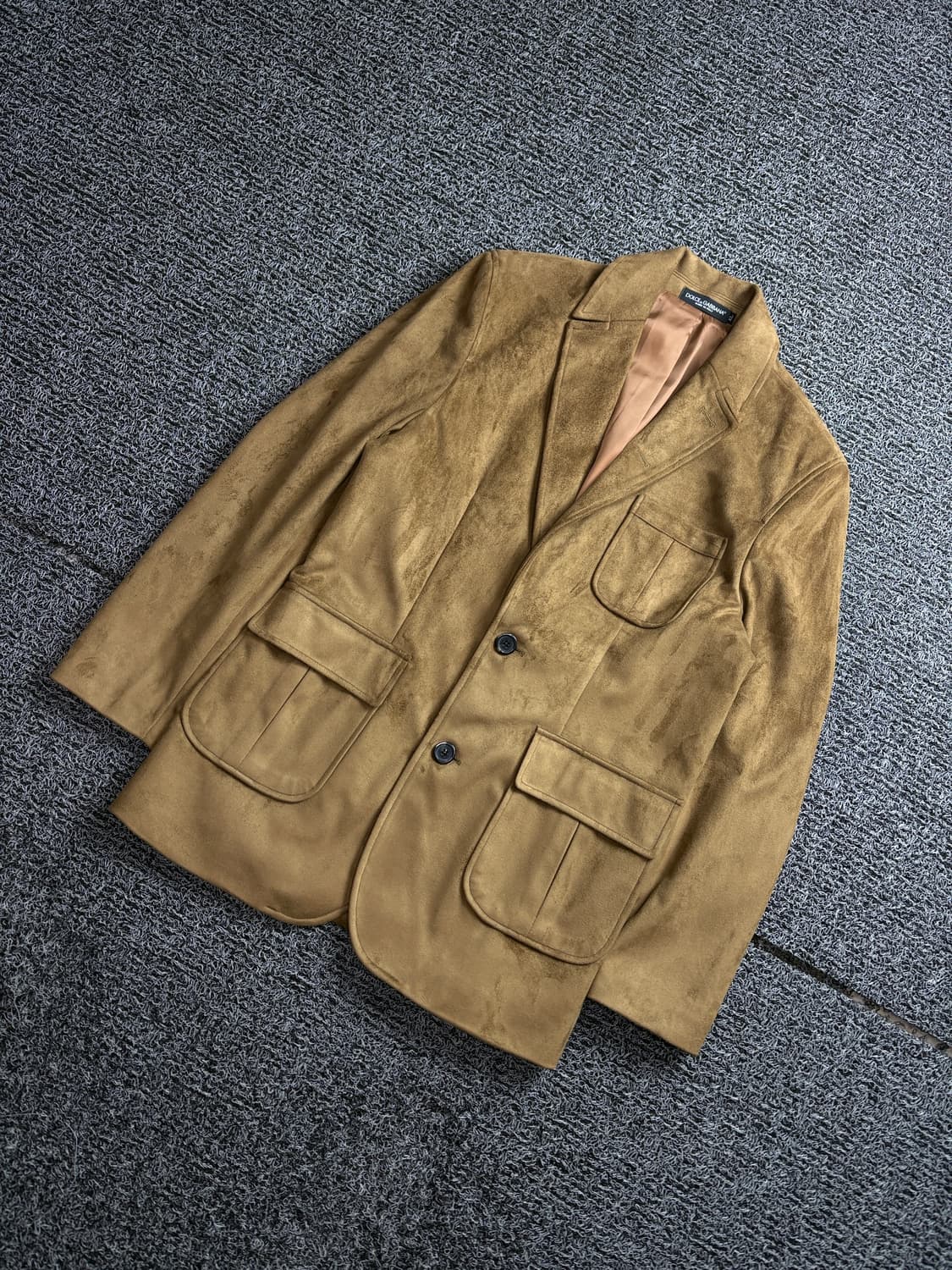 돌체앤가바나 아카이브 브라운 스웨이드 블레이저 재킷 2774 상품이미지1