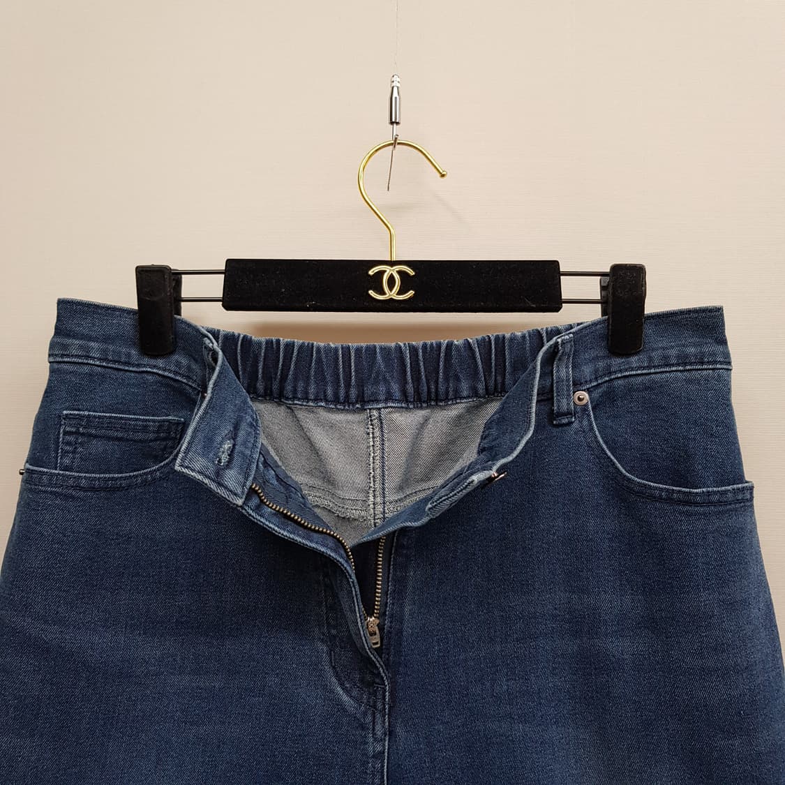 르베이지 2022 백밴딩 슬림핏 데님 팬츠 82-103사이즈 상품이미지2