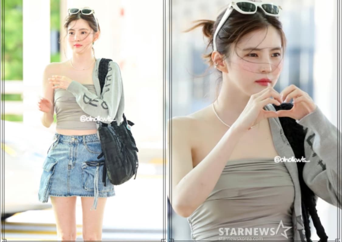 포허 머플러 탑 세트 (한소희 착용, 1-2회착 새상품퀄) 상품이미지1