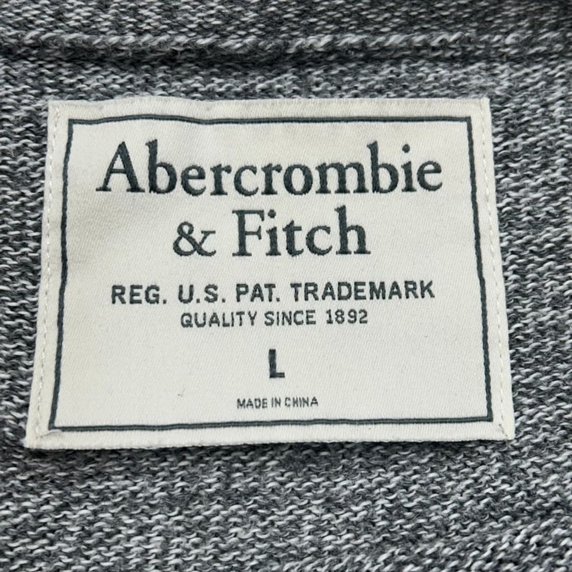 ABERCROMBIE & FITCH 그레이 엘크 패턴 코튼니트 L 상품이미지6