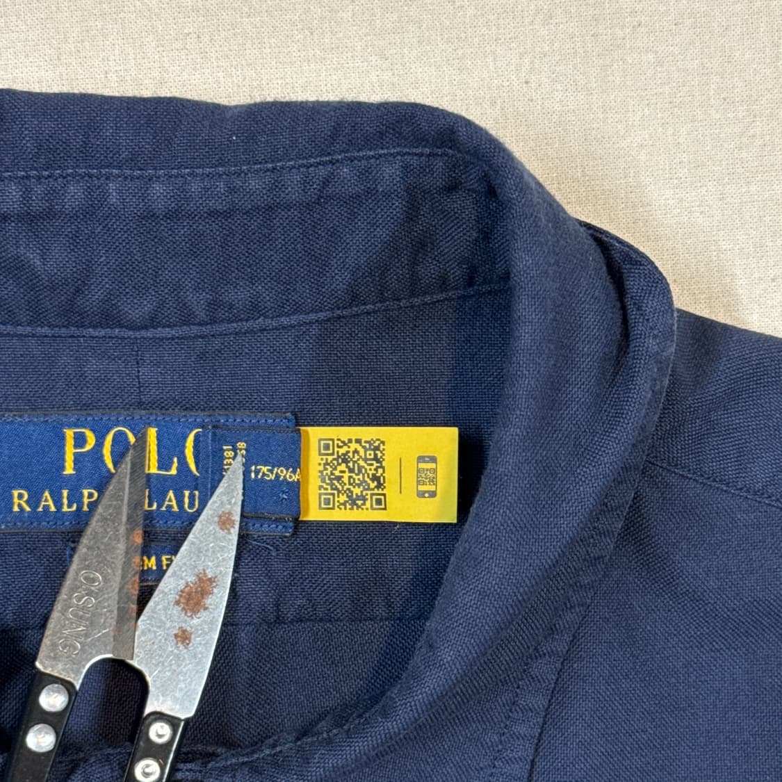 M) 폴로 랄프로렌 클래식 가먼트다이 셔츠 큐알탭 신형 상품이미지7