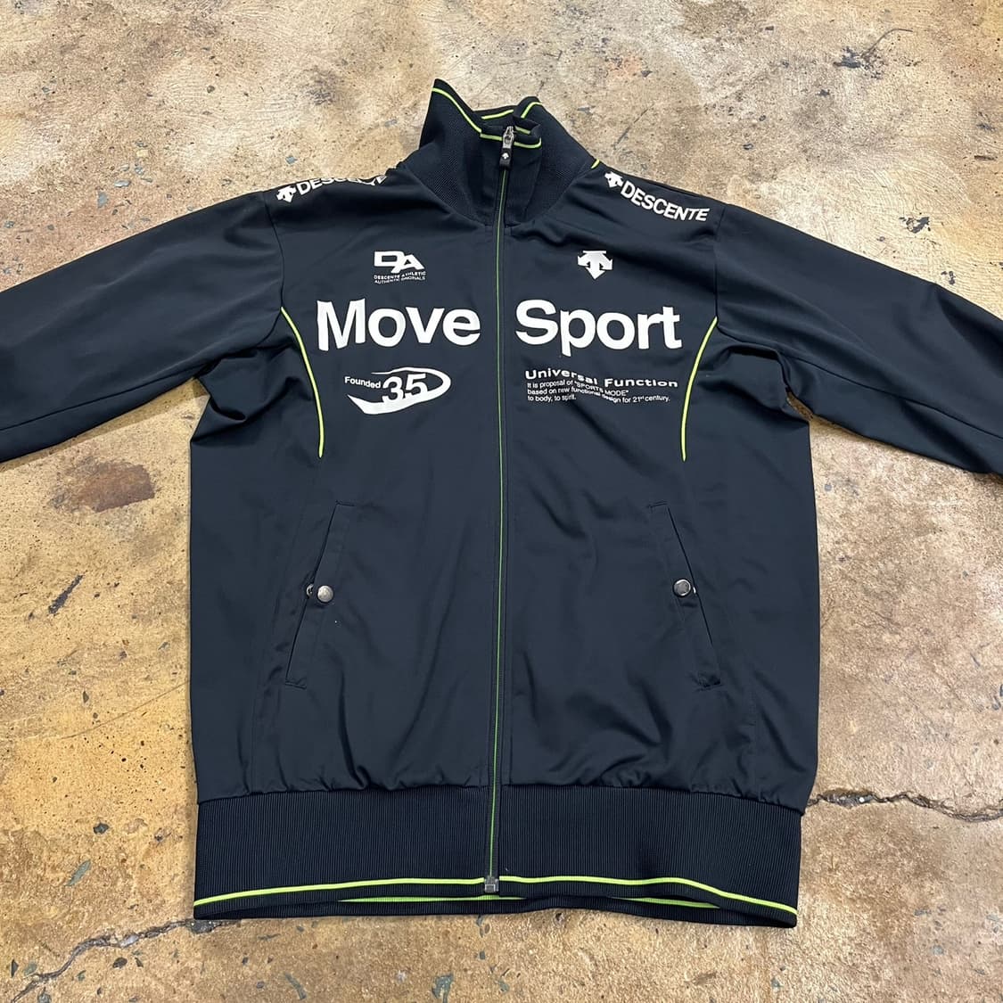[정품/95] 데상트 무브스포츠 블랙 트랙 자켓 b14 상품이미지3