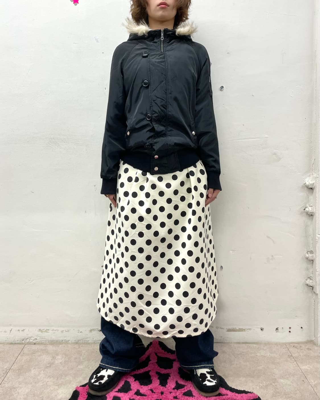  n2b Glossy Black Padded Jumper  상품이미지8