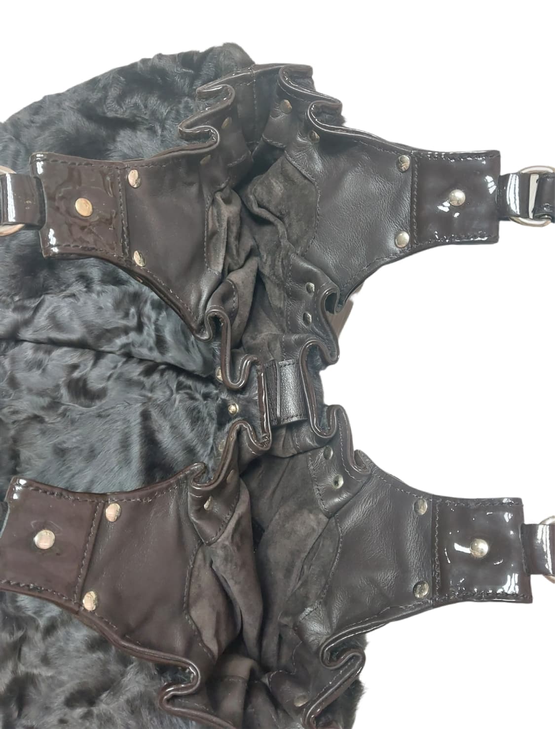 구찌 스터드 아스트라칸 퍼 숄더 호보백 (정품) 상품이미지8