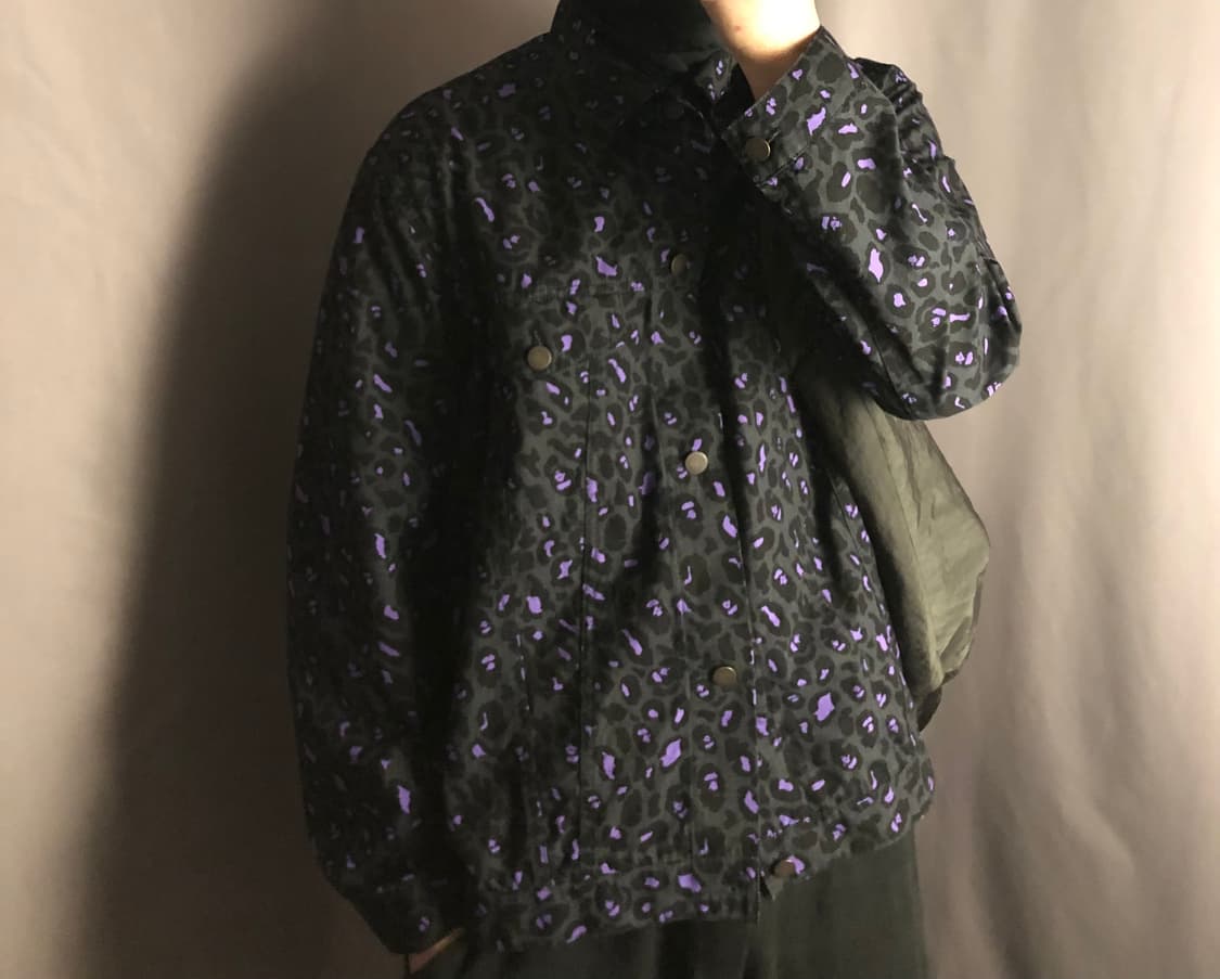 베이프 레오파드 트러커 자켓 상품이미지1