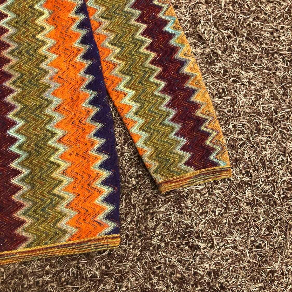 빈티지 멀티컬러 울 패턴 니트 가디건 상품이미지3