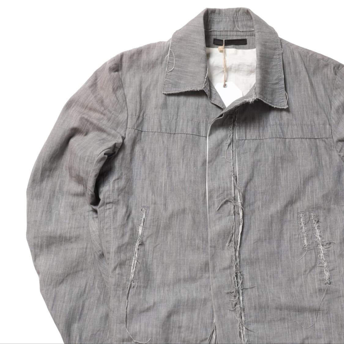 Y's Belted Cotton Wrap Up Jacket    상품이미지3