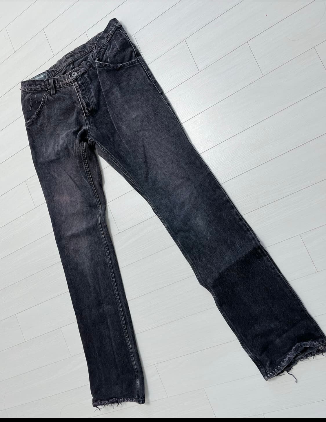 Attachment damage denim pants 상품이미지1
