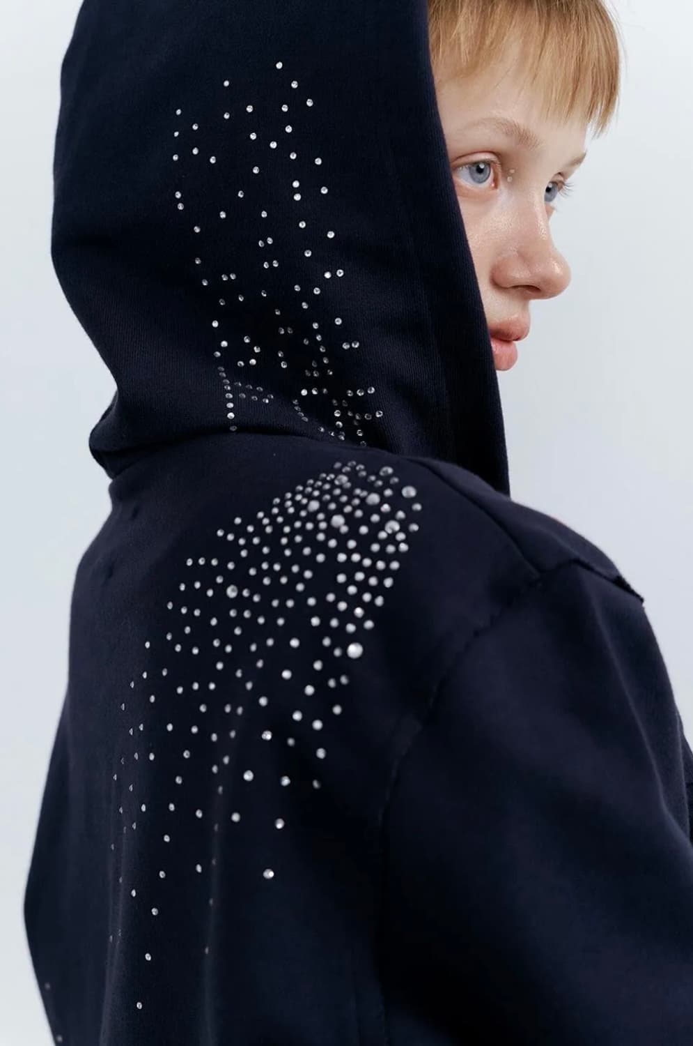 포지프레클즈 Crystal Reversible Hoodie-navy 상품이미지1