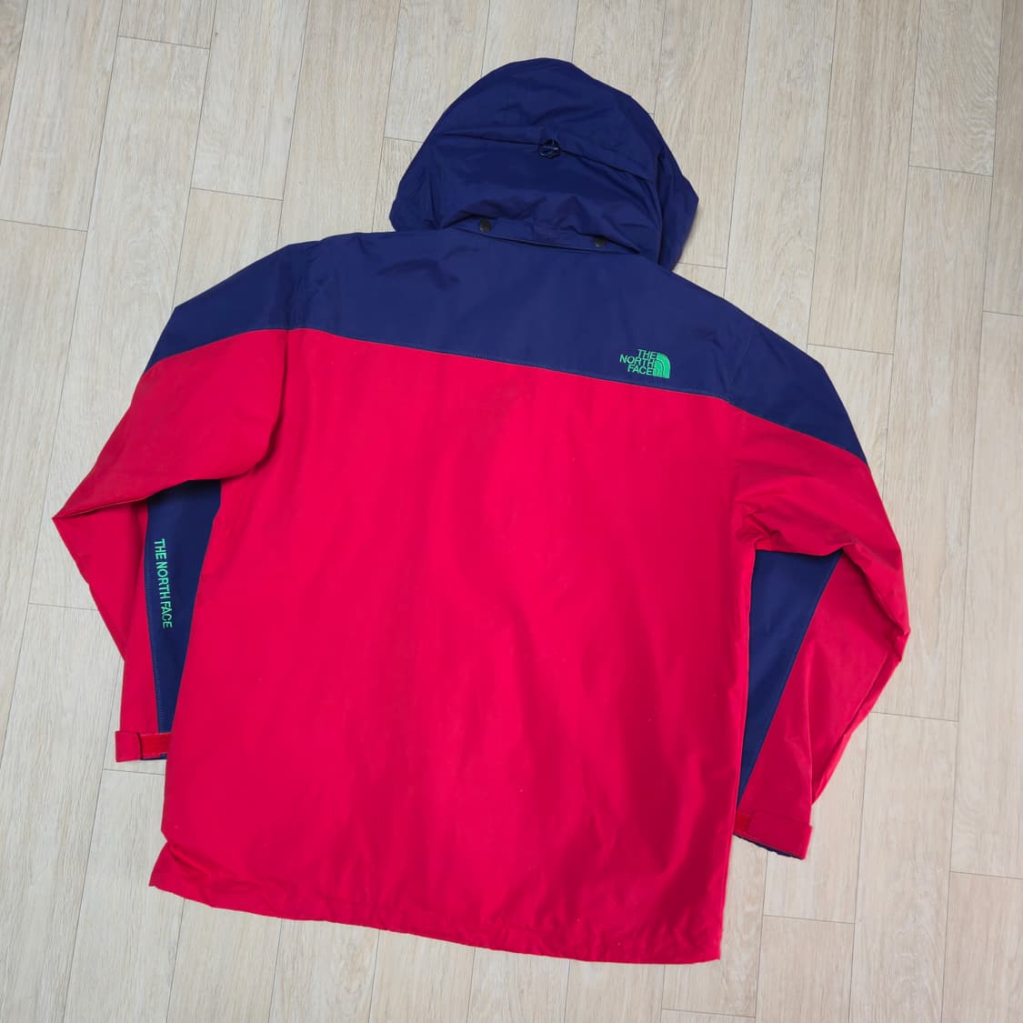 100) 노스페이스 레드 네이비 화이트라벨 바람막이 상품이미지7