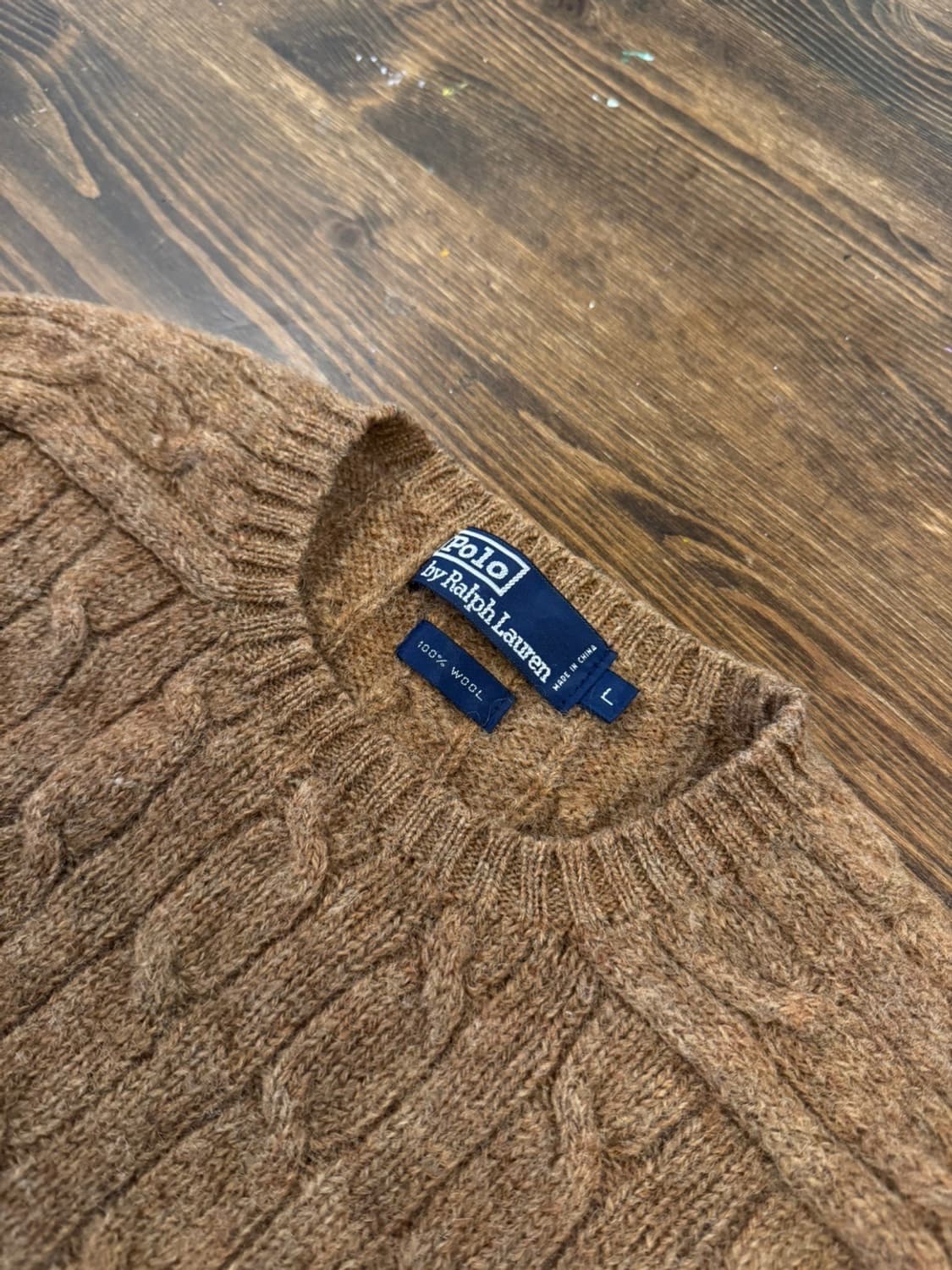 폴로 랄프로렌 램스울 케이블 니트 100 상품이미지7