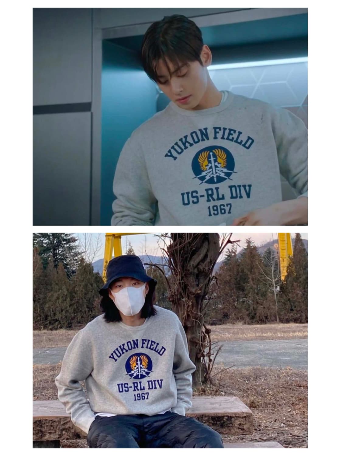 폴로 랄프로렌 유콘필드 멜란지 그레이 플리스 크루넥 스웻셔츠 맨투맨 상품이미지3