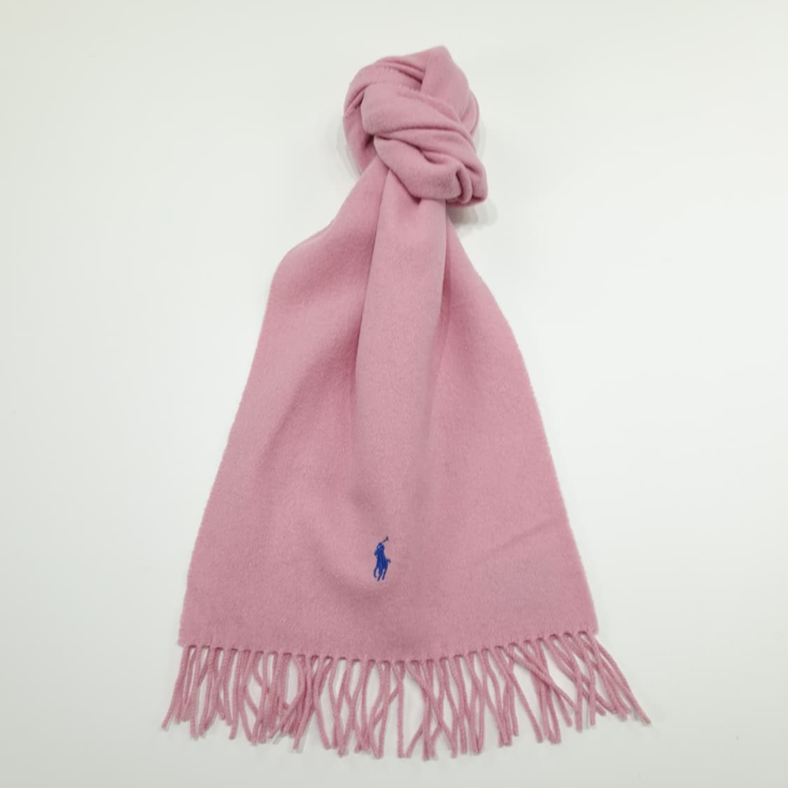 MX211 폴로 랄프로렌 연핑크 램스울 목도리 머플러 상품이미지1