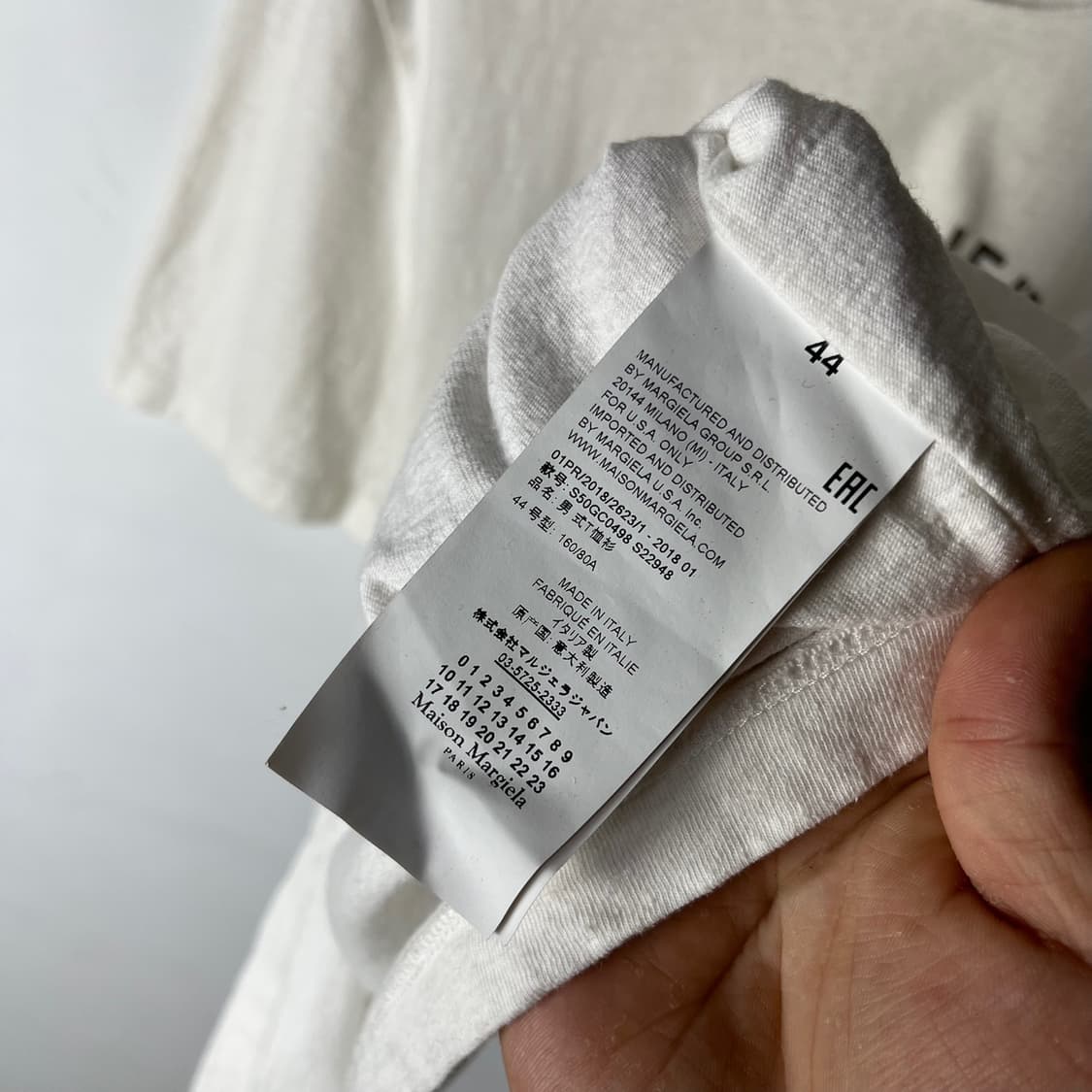 [Maison Margiela] 메종마르지엘라 아틀리에 레터링 반팔티셔츠 상품이미지5