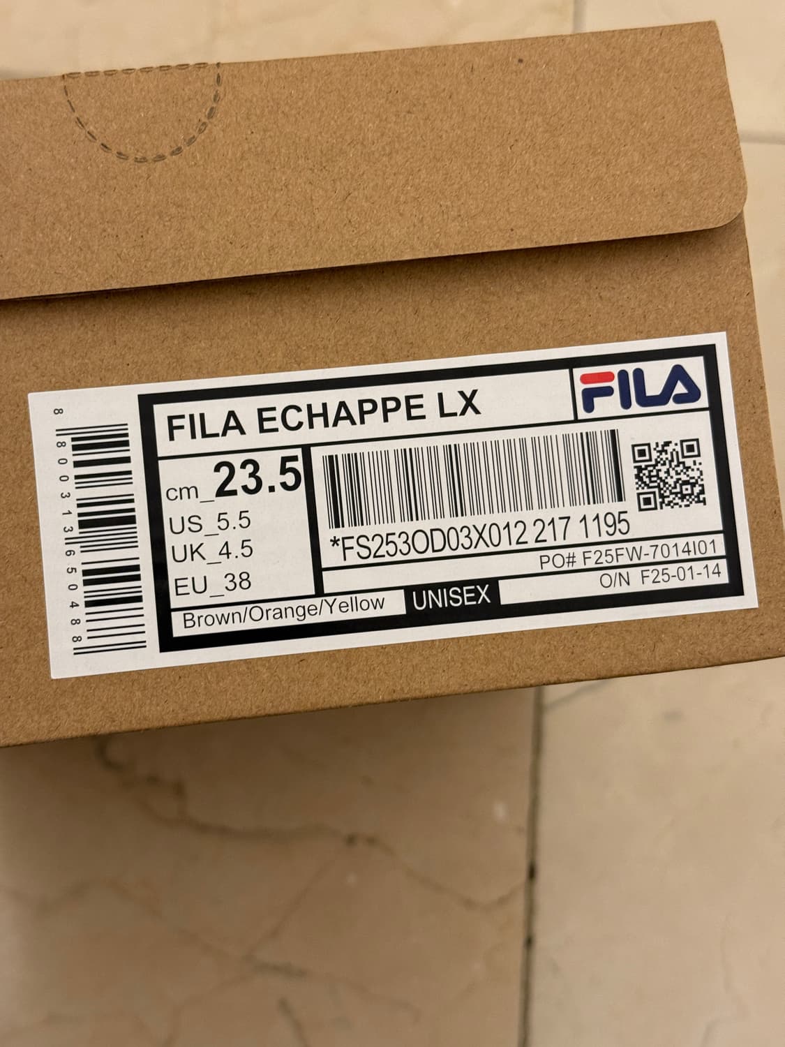 휠라 에샤페 LX 브라운오렌지 235  상품이미지5