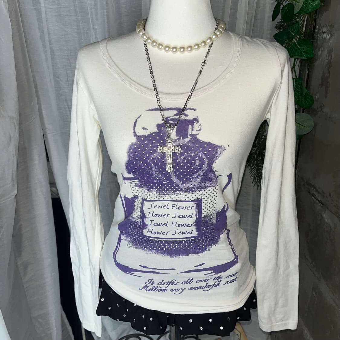 갸루 큐빅 롱슬리브  상품이미지2