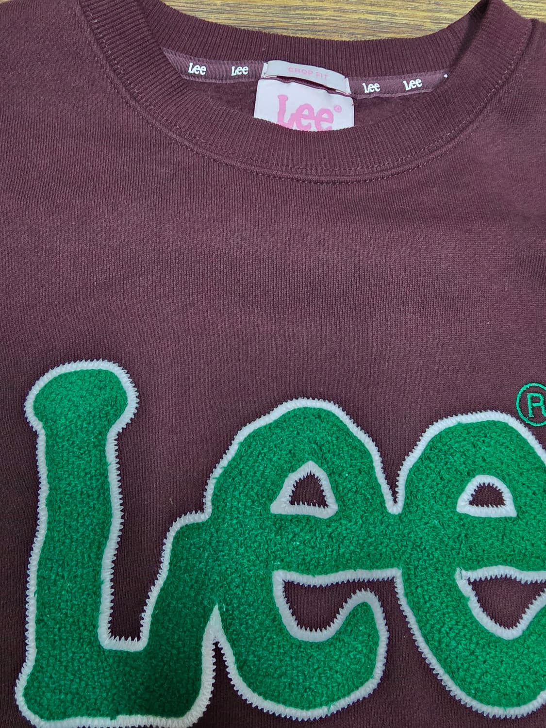 LEE 크롭핏 맨투맨 상품이미지2