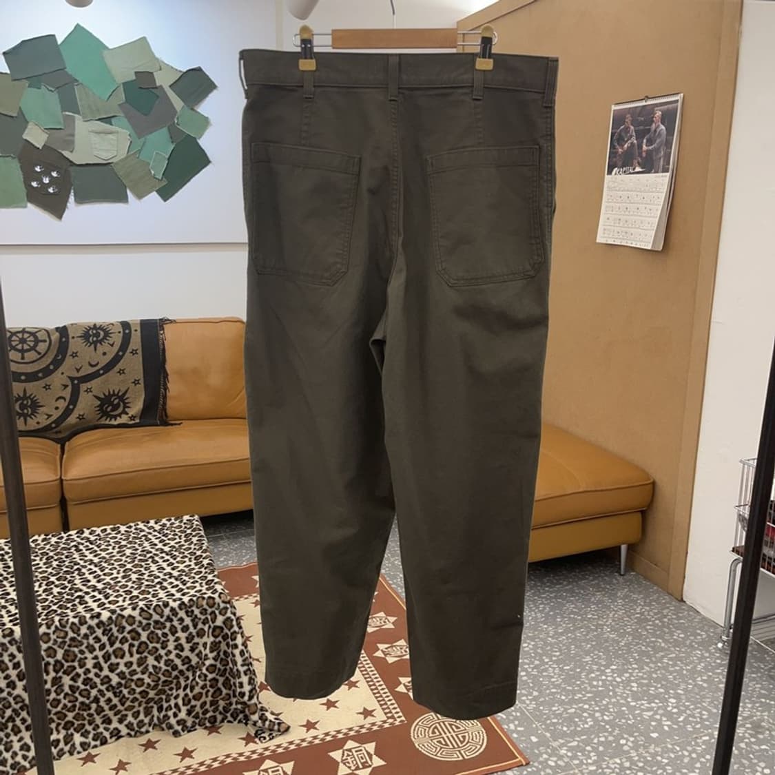 유니클로 빈티지 모던 캐주얼 와이드 면바지 33인치 C08827 상품이미지4