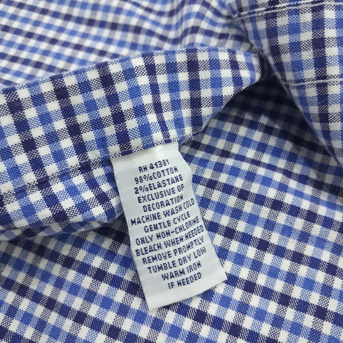 Co687 XL 폴로 랄프로렌 블루네이비 마이크로체크 긴팔 셔츠 남방 상품이미지6
