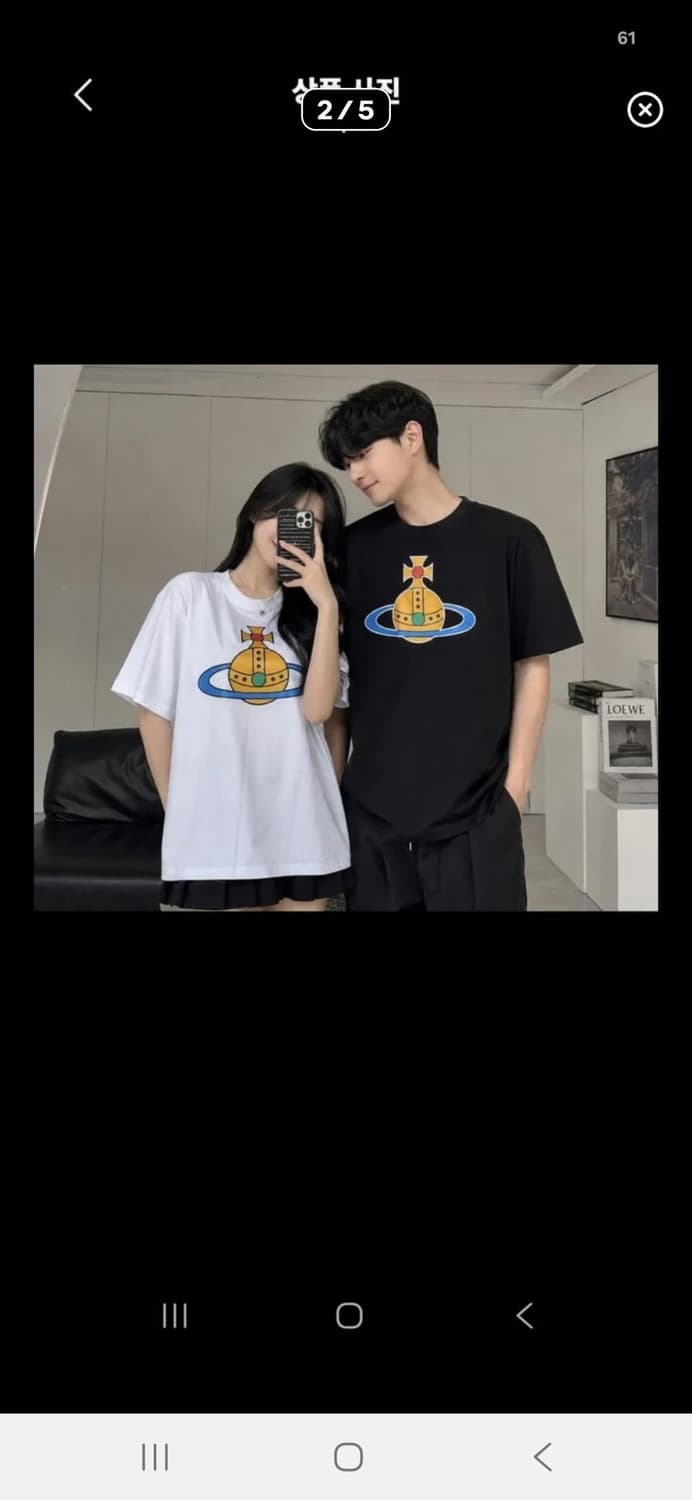 비비안 웨스트우드 오브 반팔티 상품이미지2