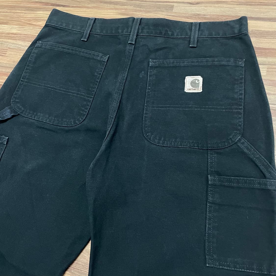 칼하트 블랙 싱글니 카펜터 워크 팬츠 34 상품이미지4